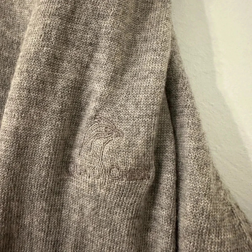 Fairway & Greene Quarter Zip 100% Wool Sweater Size Medium Italian Merino - Picture 3 of 6